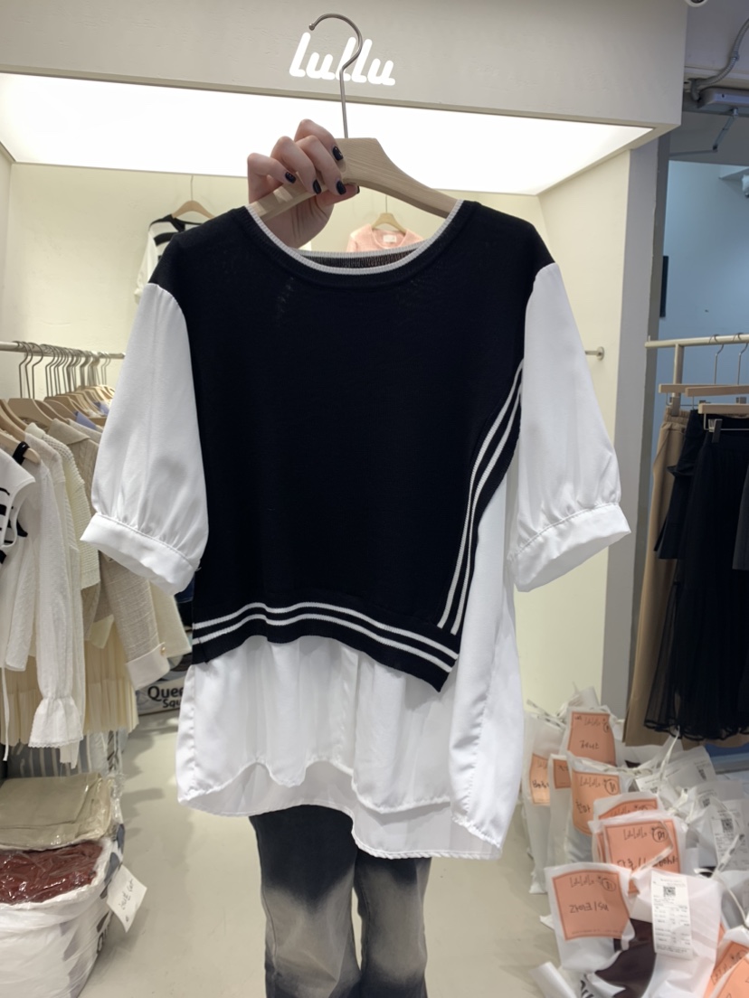 LULULALLA韓國直郵女裝新款熱賣24春夏真品時尚推薦針織衫LULULALLA針織衫圖色3