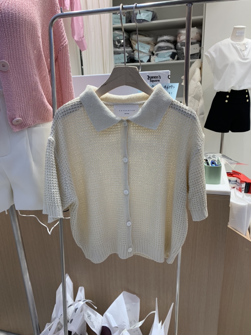 LULULALLA韓國直郵女裝新款休閑真品熱賣人氣時尚24春夏針織衫LULULALLA針織衫圖色2