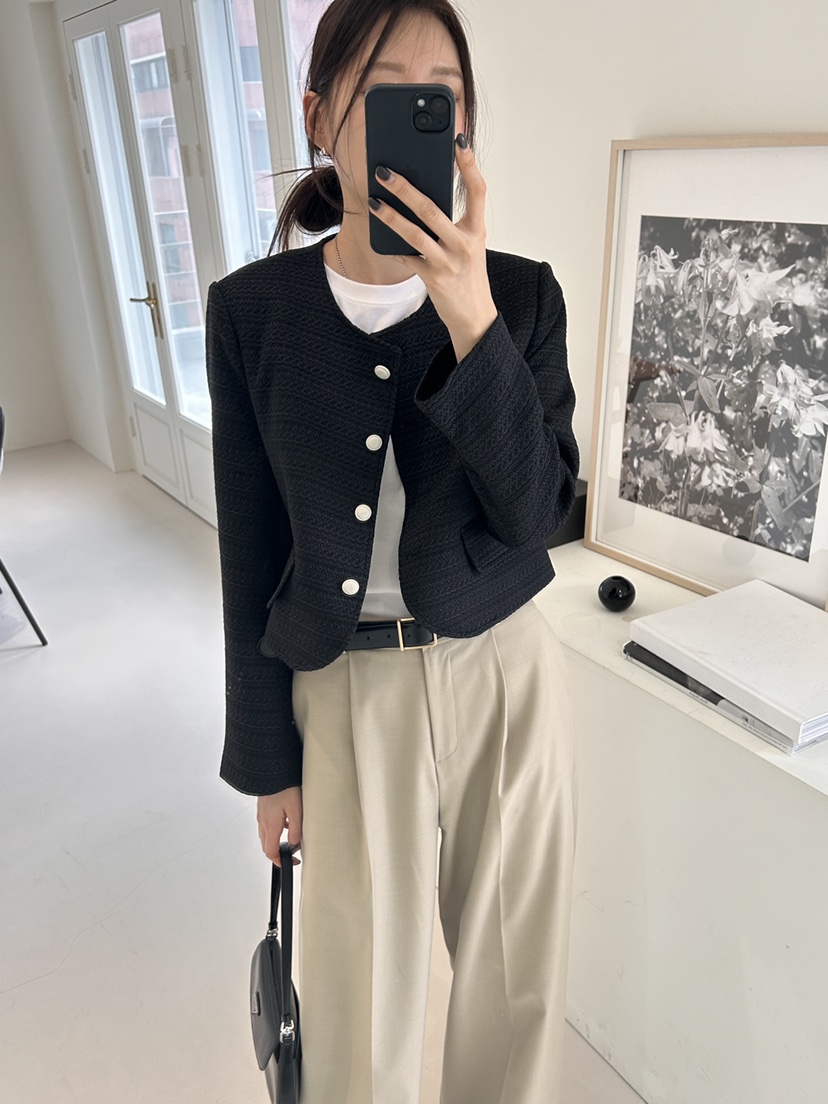 ME MO韓國直郵女裝新款24春夏時尚休閑熱賣職業真品夾克ME MO夾克