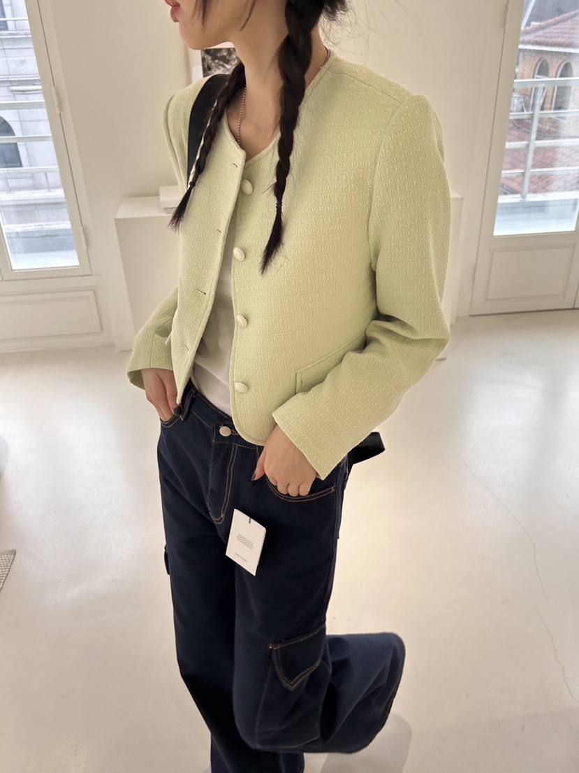 ME MO韓國直郵女裝新款24春夏時尚休閑熱賣職業真品夾克ME MO夾克