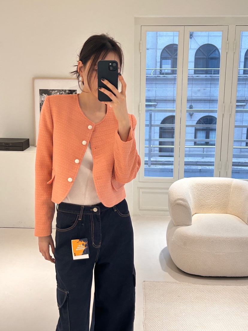 ME MO韓國直郵女裝新款24春夏時尚休閑熱賣職業真品夾克ME MO夾克