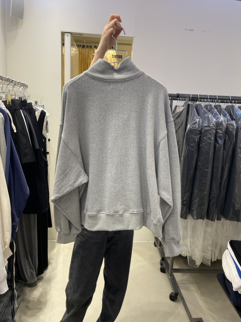 OUTFIT韓國直郵東大門實拍女裝新款休閑真品職業推薦衛衣拉鏈OUTFIT衛衣