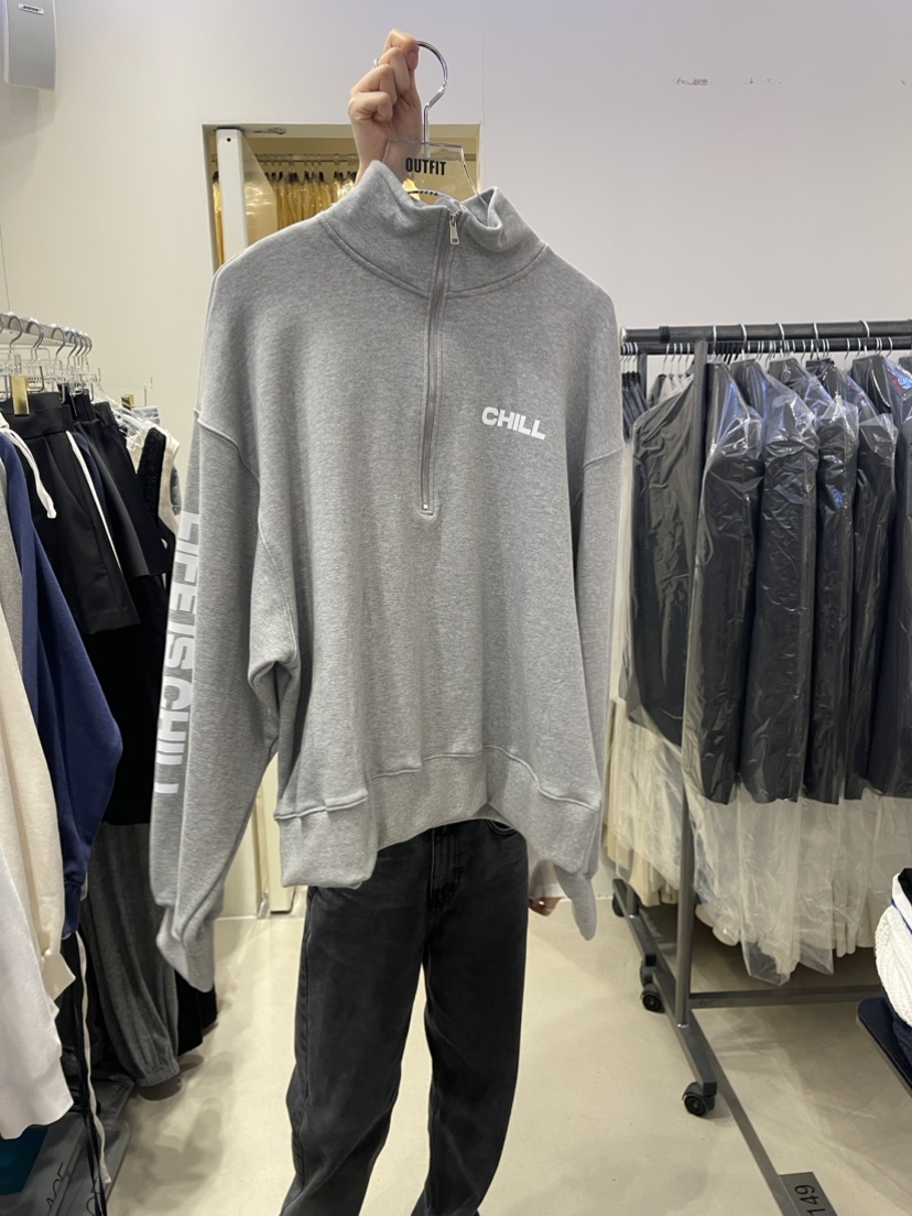 OUTFIT韓國直郵東大門實拍女裝新款休閑真品職業推薦衛衣拉鏈OUTFIT衛衣圖色2