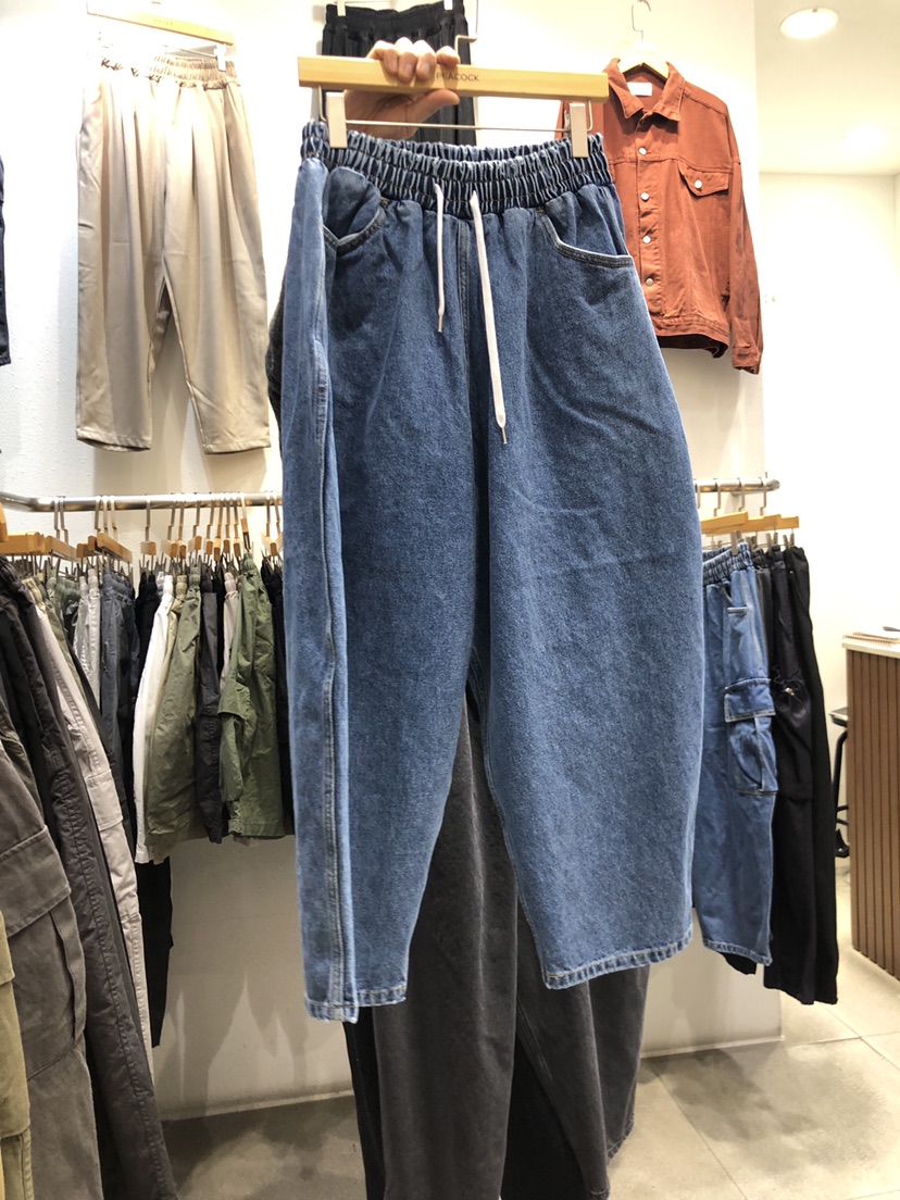 PEACOCK-男裝韓國直郵女裝新品休閑職業24春夏熱賣牛仔褲PEACOCK-男裝牛仔褲