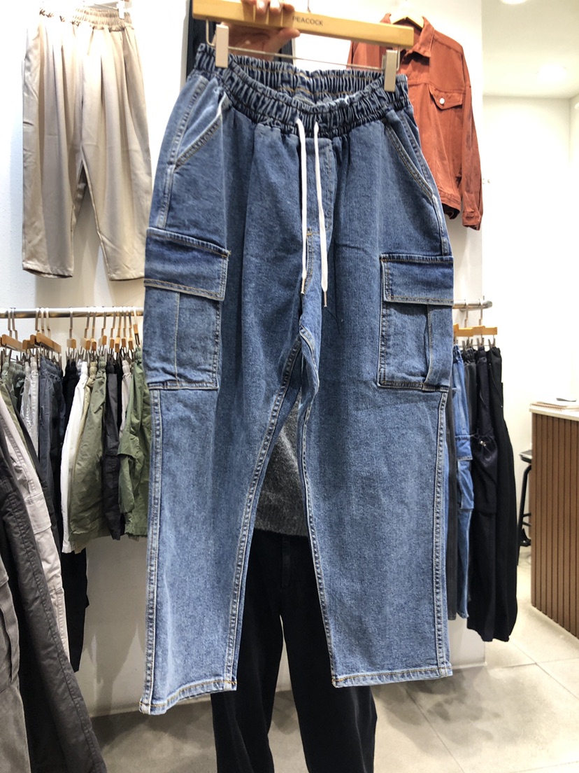 PEACOCK-男裝韓國直郵東大門實拍女裝新款時尚真品熱賣牛仔褲PEACOCK-男裝牛仔褲