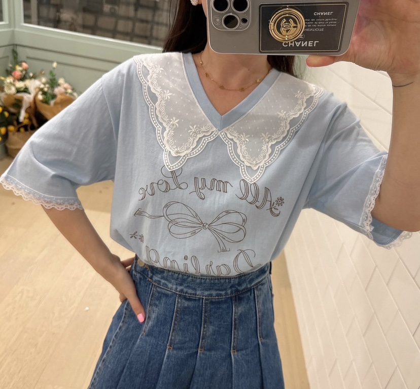 LOVABLE韓國直郵東大門實拍女裝新款人氣熱賣時尚真品推薦T恤LOVABLET恤