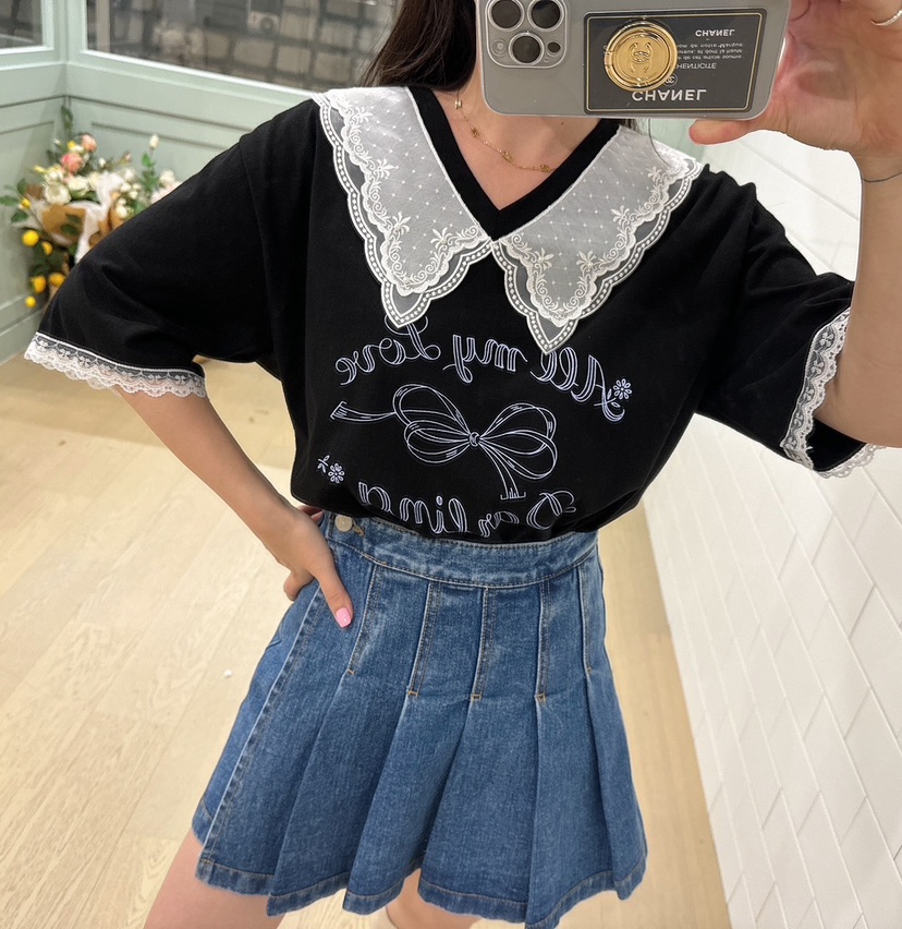 LOVABLE韓國直郵東大門實拍女裝新款人氣熱賣時尚真品推薦T恤LOVABLET恤