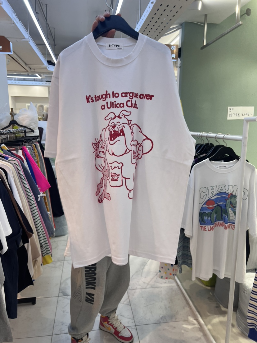 B-TYPE韓國直郵女裝新品職業真品時尚推薦休閑24春夏T恤B-TYPET恤圖色2