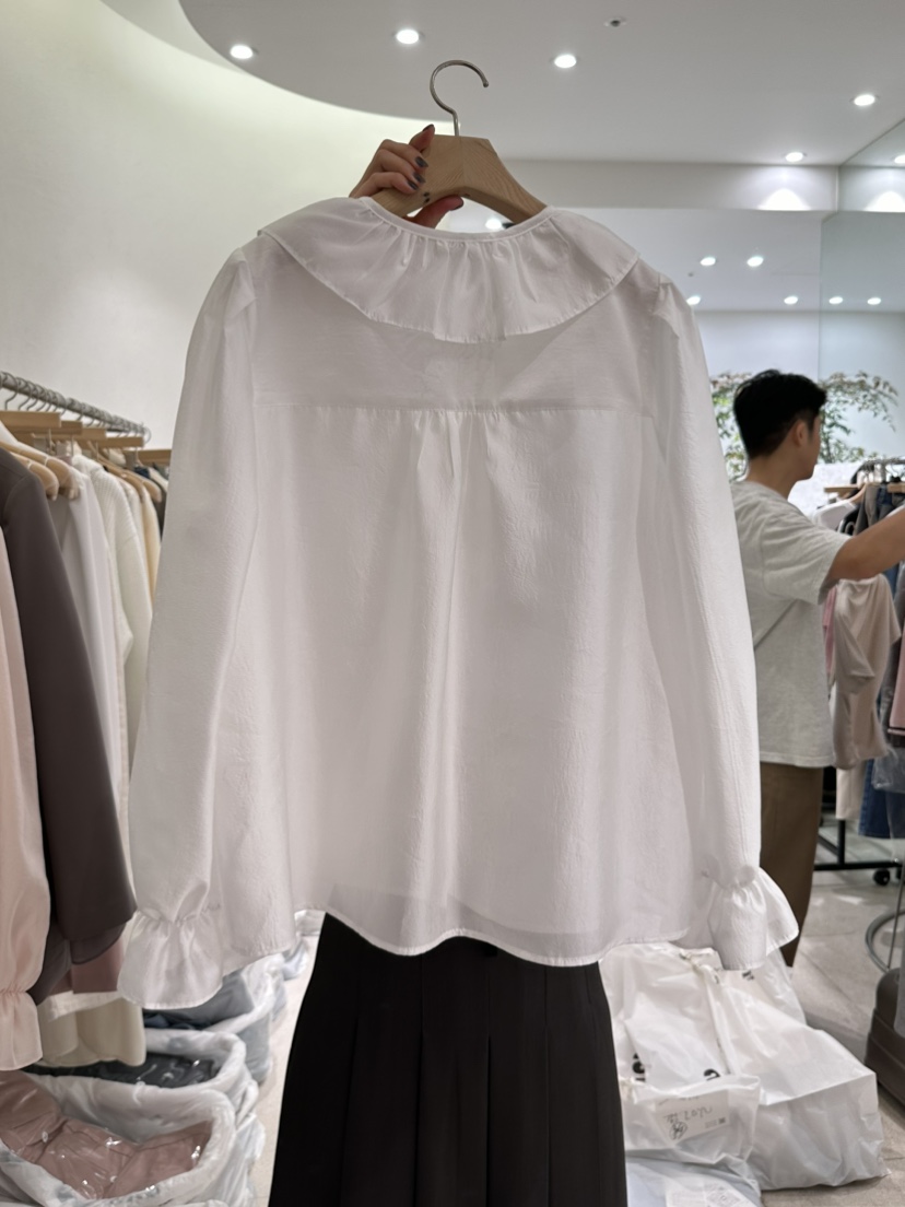 GRACIA韓國直郵女裝新品時尚真品人氣推薦職業休閑襯衫蕾絲衫GRACIA襯衫/蕾絲衫