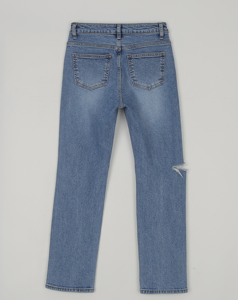 LEA韓國直郵女裝新品時尚推薦24春夏人氣休閑牛仔褲牛仔布이향牛仔褲