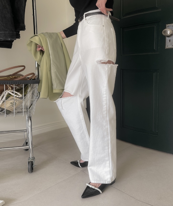 LEA直郵韓國代購女裝新品推薦休閑24春夏人氣時尚職業休閑褲이향休閑褲