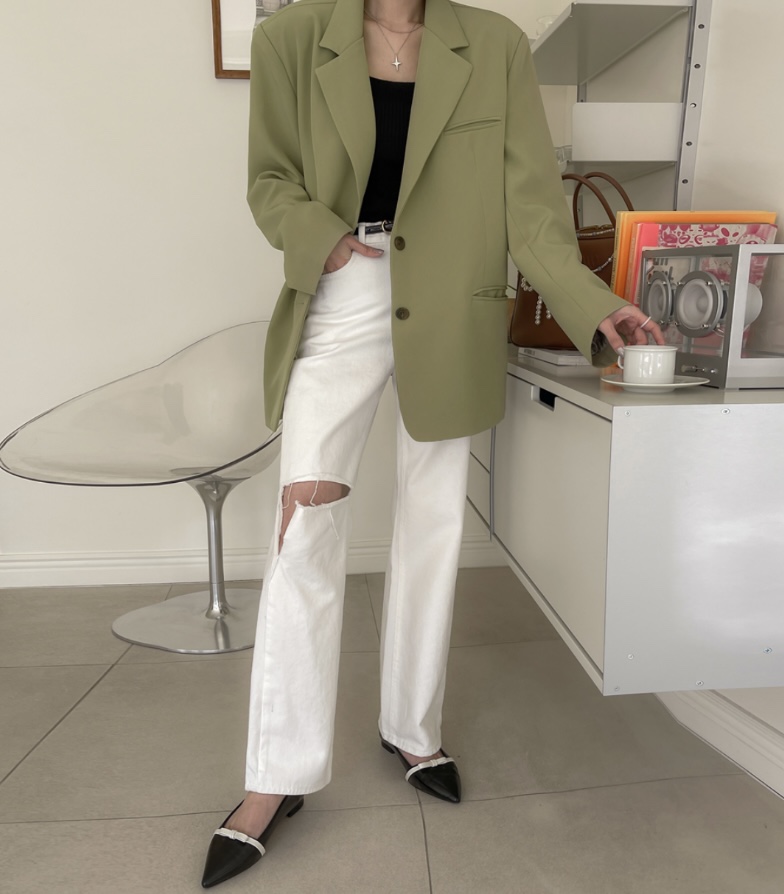 LEA直郵韓國代購女裝新品推薦休閑24春夏人氣時尚職業休閑褲이향休閑褲