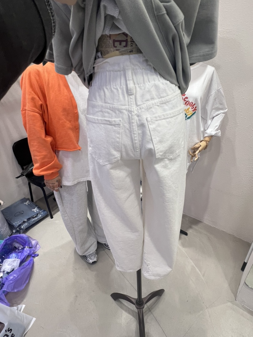 O MARIE韓國直郵東大門實拍女裝新品人氣休閑推薦24春夏牛仔褲O'MARIE牛仔褲