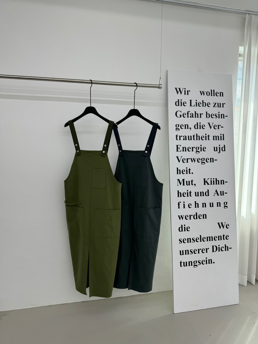 RED-a韓國直郵女裝新品24春夏休閑人氣真品連衣裙工裝褲RED-A連衣裙