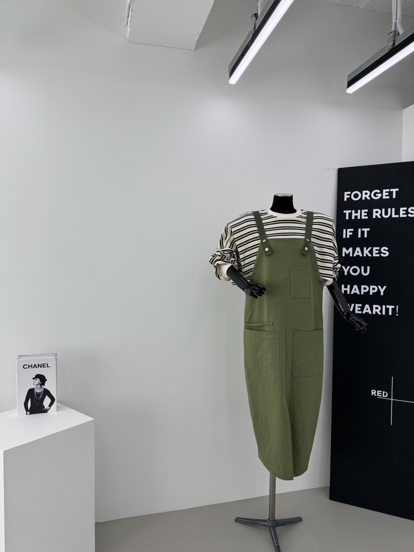 RED-a韓國直郵女裝新品24春夏休閑人氣真品連衣裙工裝褲RED-A連衣裙