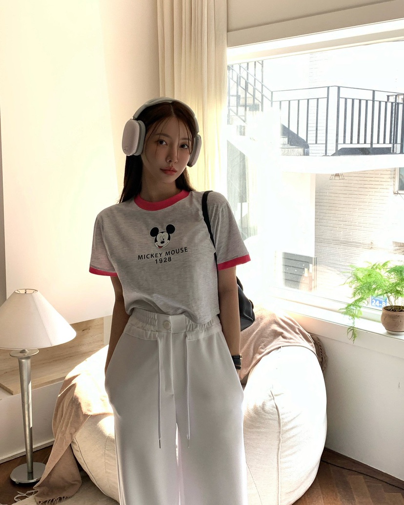 REVE CITE韓國直郵東大門實拍女裝新款24春夏休閑人氣T恤REVE CITET恤