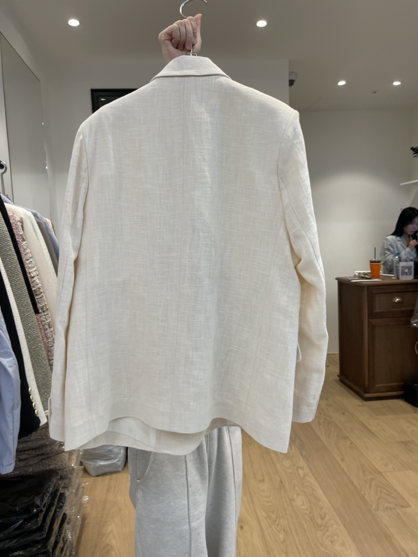 RIVEROOM韓國直郵東大門代購女裝新品24春夏職業休閑夾克RIVEROOM夾克