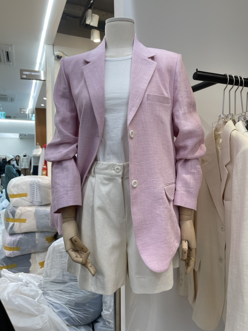 RIVEROOM韓國直郵東大門代購女裝新品24春夏職業休閑夾克RIVEROOM夾克圖色2