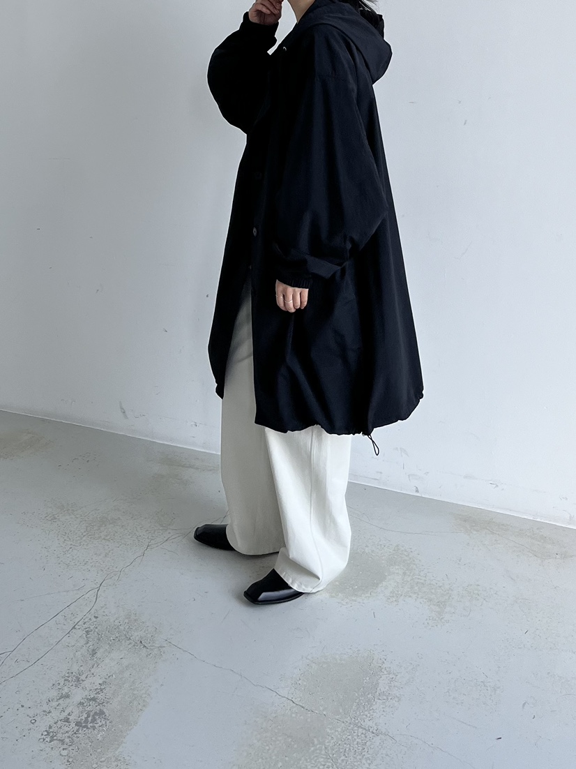 TAUPE韓國直郵東大門代購女裝新款時尚人氣真品中長款大衣兜帽TAUPE中長款大衣