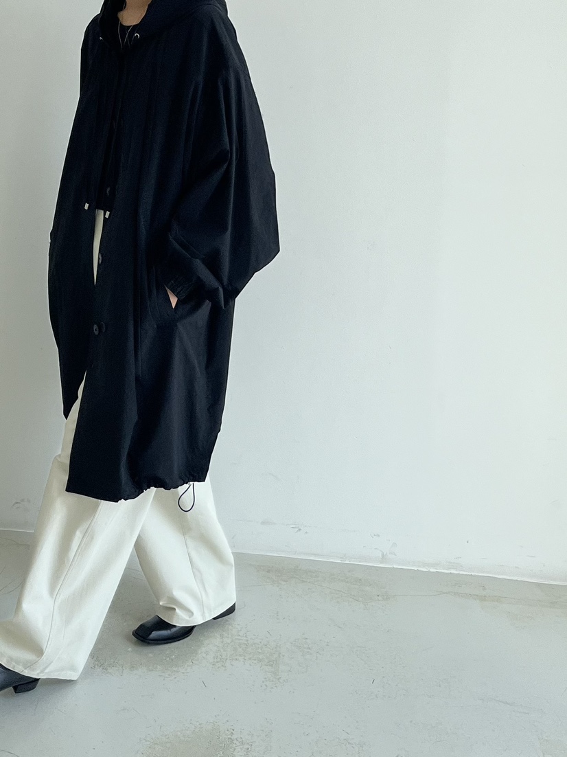 TAUPE韓國直郵東大門代購女裝新款時尚人氣真品中長款大衣兜帽TAUPE中長款大衣