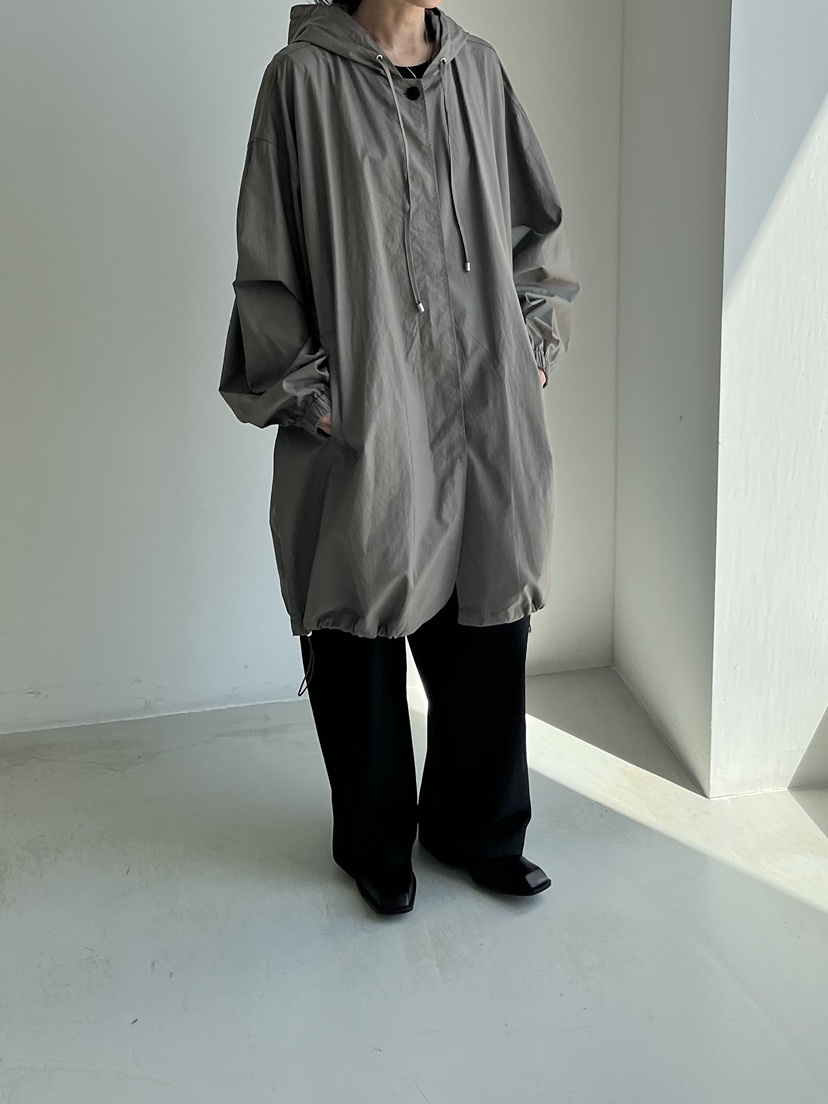 TAUPE韓國直郵東大門代購女裝新款時尚人氣真品中長款大衣兜帽TAUPE中長款大衣