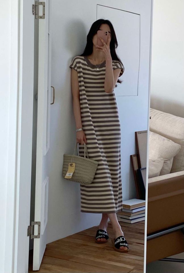 DORI直郵韓國代購女裝新款休閑熱賣職業真品24春夏連衣裙OURR連衣裙