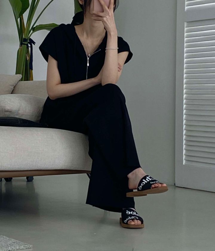 DORI韓國直郵女裝新款職業24春夏人氣時尚休閑真品套裝拉鏈OURR套裝