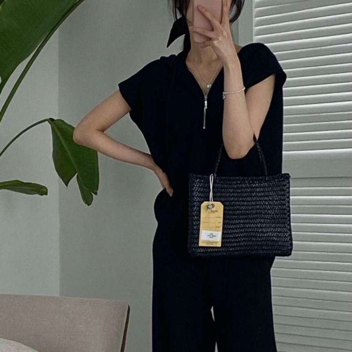 DORI韓國直郵女裝新款職業24春夏人氣時尚休閑真品套裝拉鏈OURR套裝