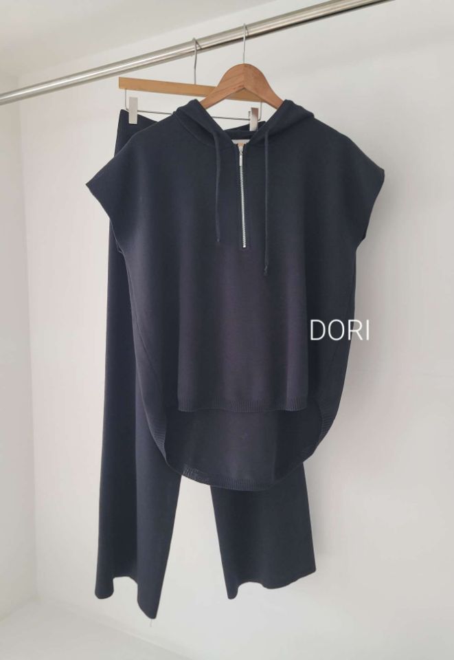 DORI韓國直郵女裝新款職業24春夏人氣時尚休閑真品套裝拉鏈OURR套裝
