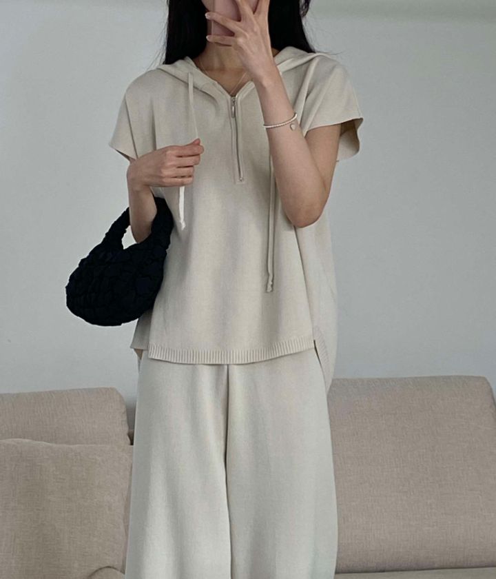DORI韓國直郵女裝新款職業24春夏人氣時尚休閑真品套裝拉鏈OURR套裝