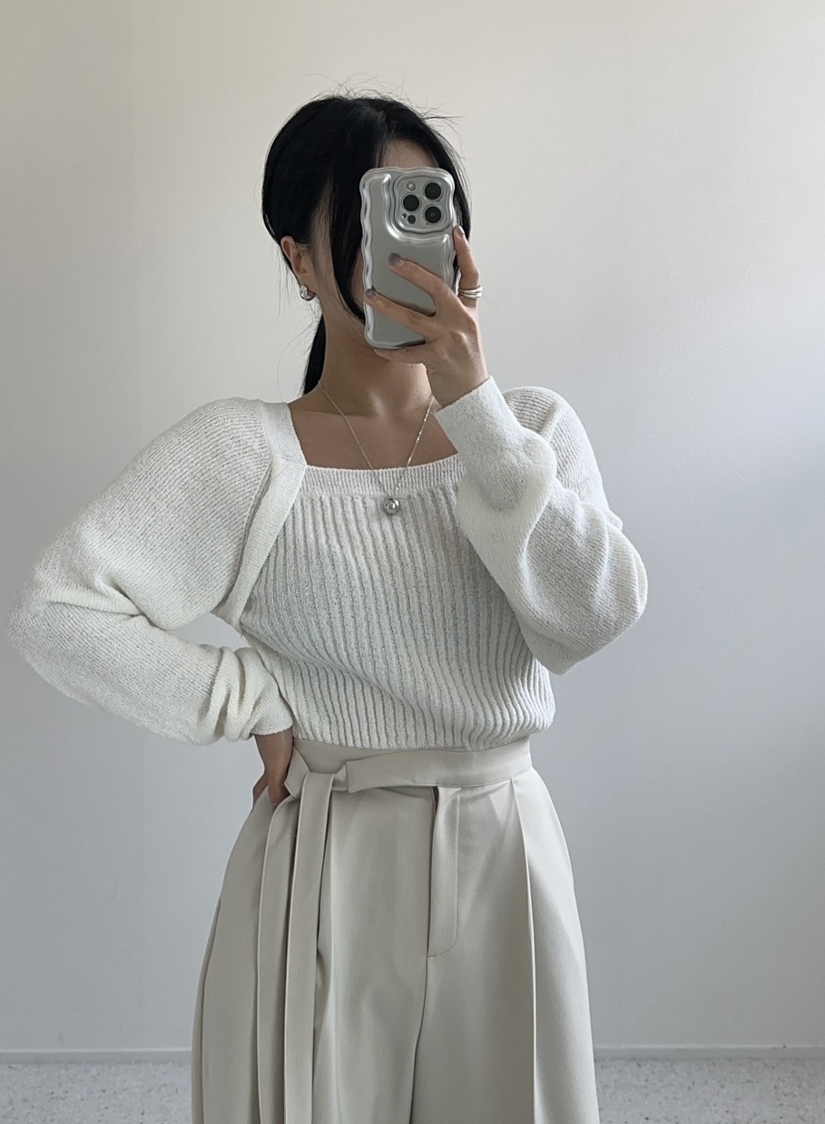 GOYOU韓國直郵東大門代購女裝新品24春夏休閑真品針織衫羅紋de goyou針織衫