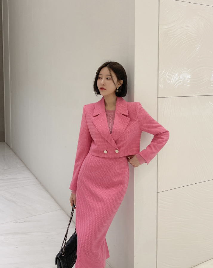 LEA直郵韓國代購女裝新款熱賣職業人氣24春夏真品時尚套裝이향套裝圖色1