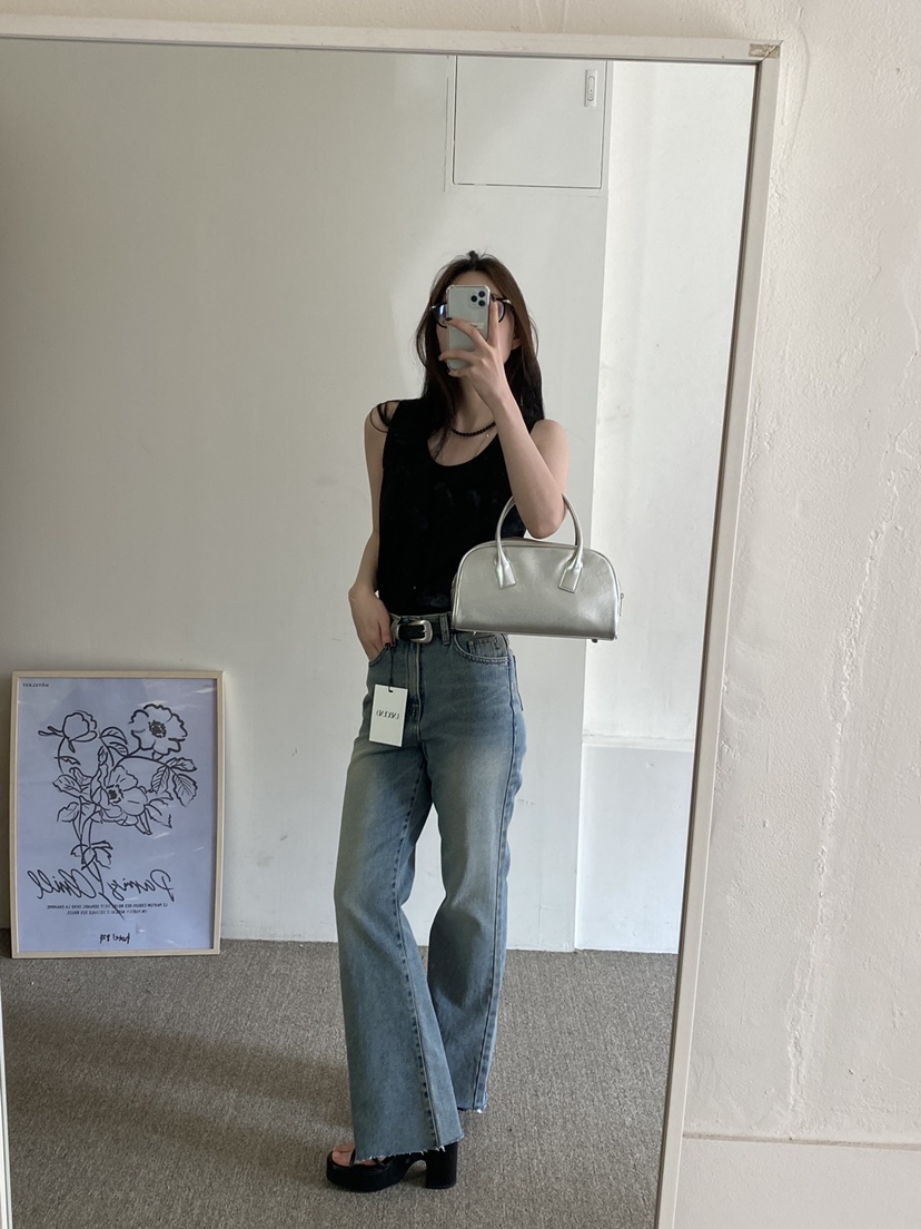 unbound韓國直郵女裝新品時尚推薦熱賣真品職業牛仔褲牛仔布UNBOUND牛仔褲