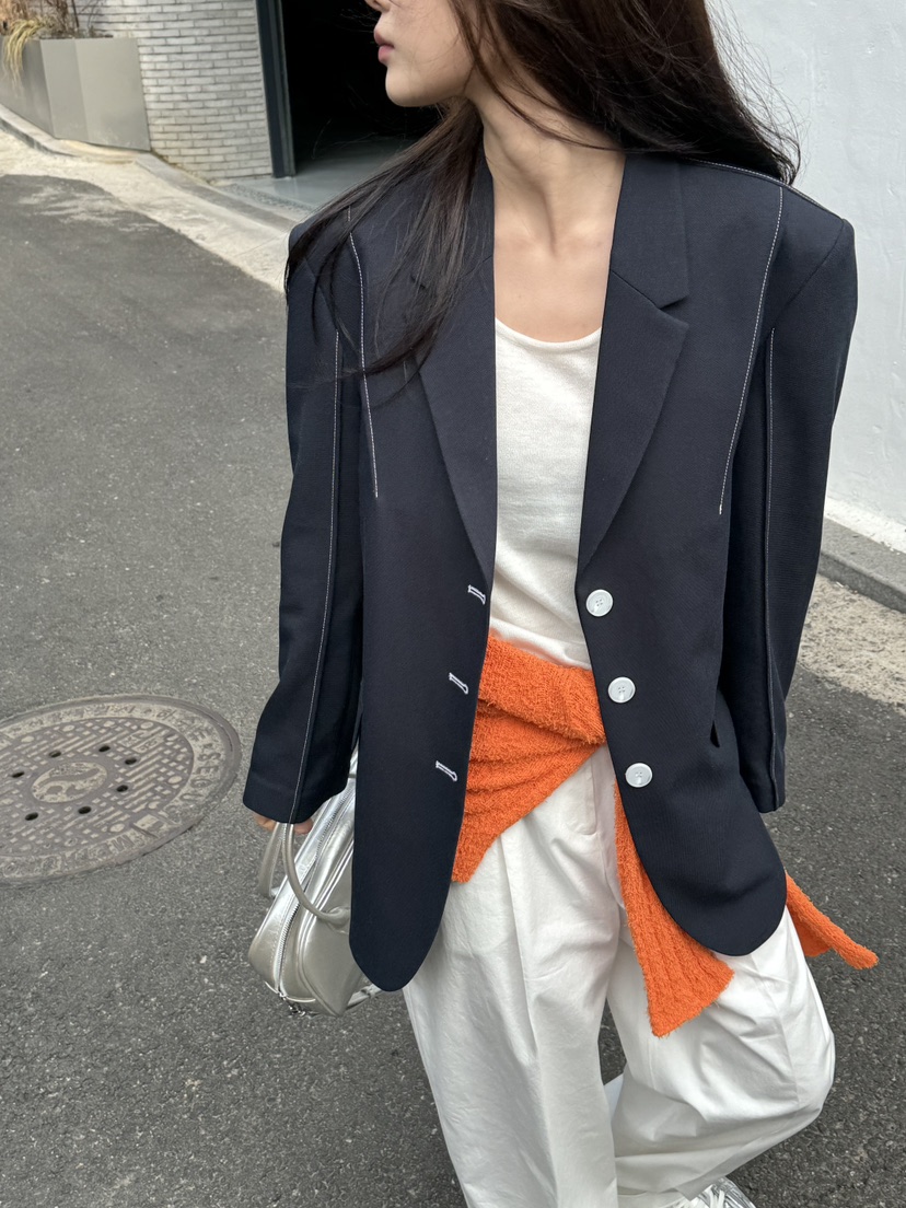 unbound直郵韓國代購女裝新品推薦職業24春夏人氣休閑夾克UNBOUND夾克