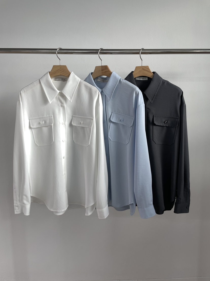 VALUABLE韓國直郵東大門實拍女裝新品24春夏休閑襯衫蕾絲衫VALUABLE襯衫/蕾絲衫