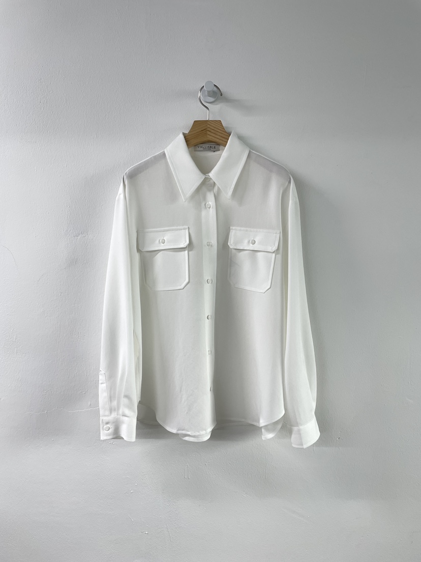 VALUABLE韓國直郵東大門實拍女裝新品24春夏休閑襯衫蕾絲衫VALUABLE襯衫/蕾絲衫圖色1