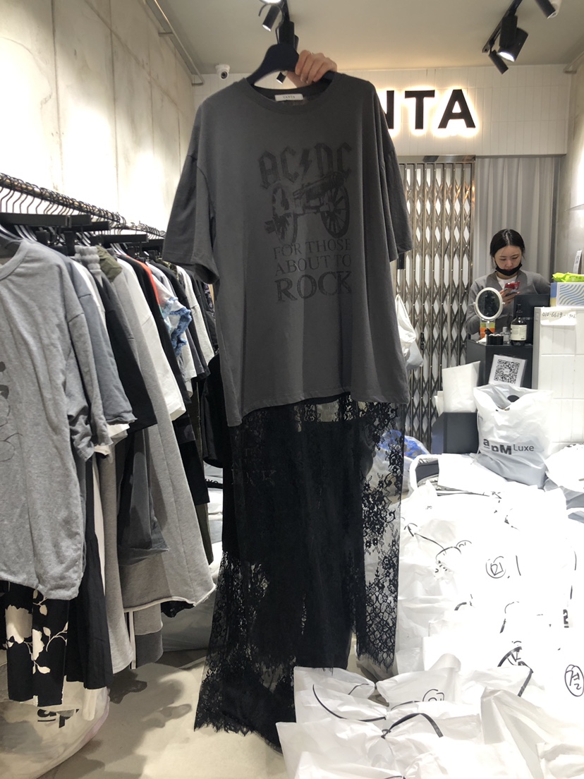 VANTA韓國直郵東大門代購女裝新款真品熱賣職業休閑連衣裙蕾絲VANTA連衣裙圖色2
