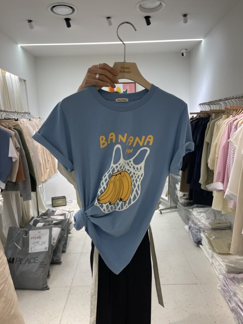 WEAUE SELVAGE韓國直郵東大門代購女裝新品人氣24春夏T恤WEAUE SELVAGET恤