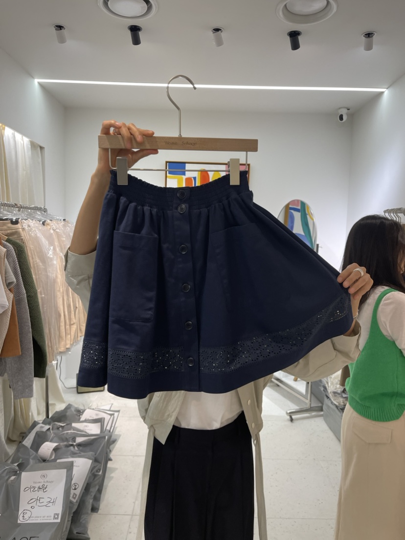 WEAUE SELVAGE韓國直郵女裝新品休閑24春夏職業推薦短裙WEAUE SELVAGE短裙圖色2