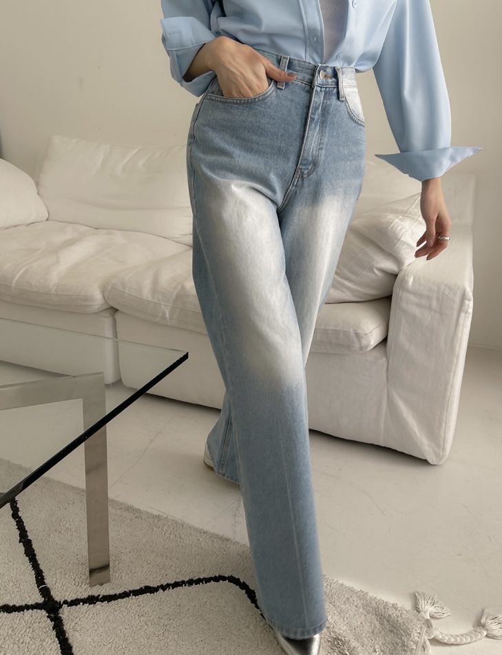 LEA韓國直郵東大門代購女裝新品時尚真品24春夏熱賣牛仔褲이향牛仔褲