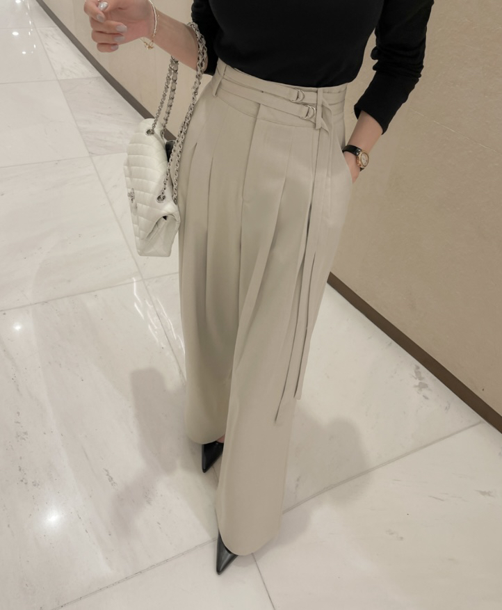 LEA韓國直郵東大門實拍女裝新品熱賣人氣24春夏正裝褲西褲이향正裝褲/西褲