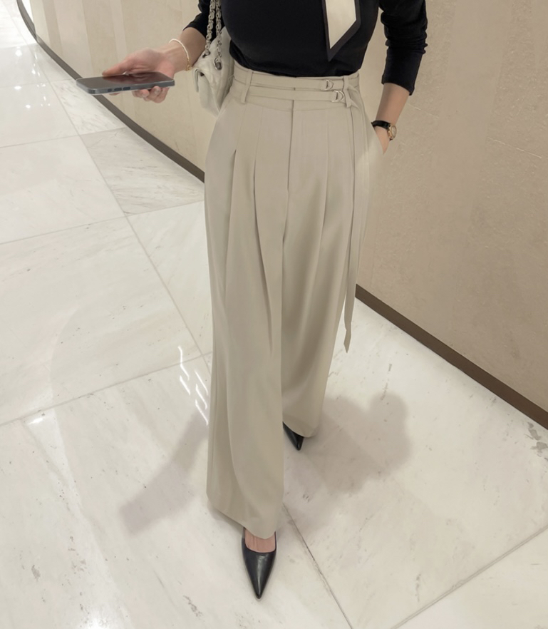 LEA韓國直郵東大門實拍女裝新品熱賣人氣24春夏正裝褲西褲이향正裝褲/西褲