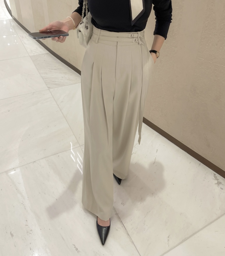 LEA韓國直郵東大門實拍女裝新品熱賣人氣24春夏正裝褲西褲이향正裝褲/西褲