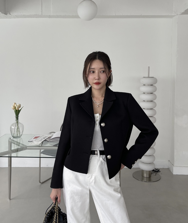 LEA韓國直郵東大門實拍女裝新品職業時尚休閑熱賣人氣24春夏夾克이향夾克