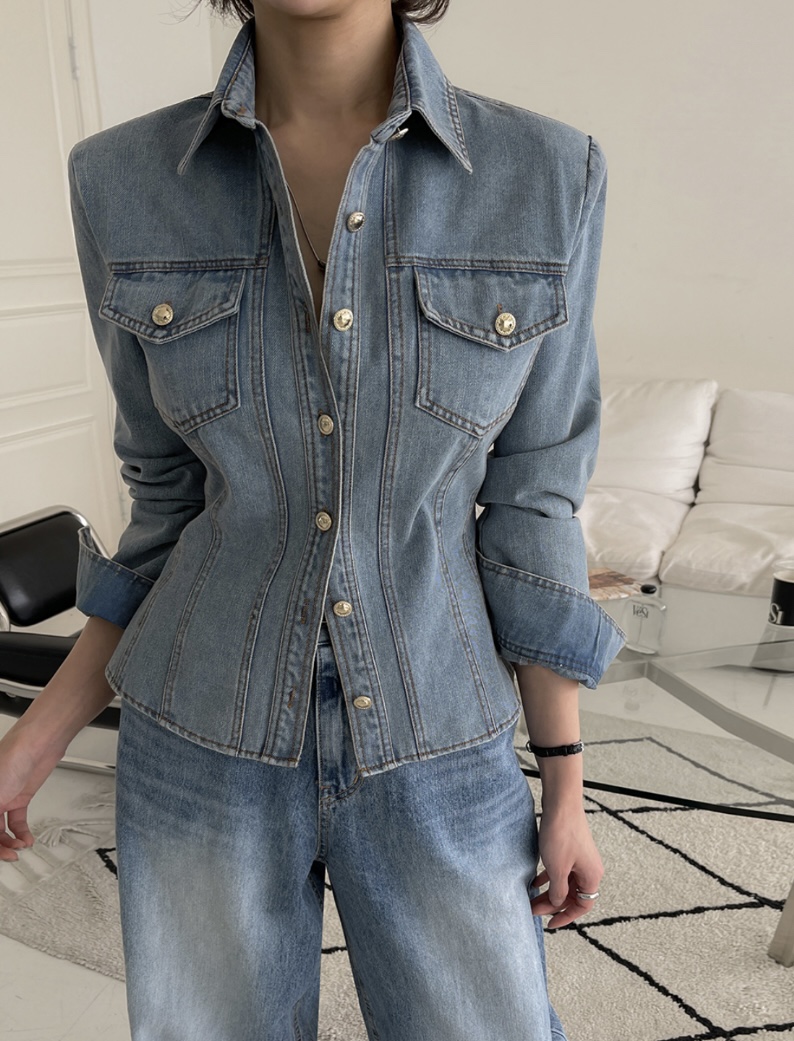 LEA韓國直郵女裝新品推薦真品時尚人氣24春夏職業襯衫蕾絲衫이향襯衫/蕾絲衫