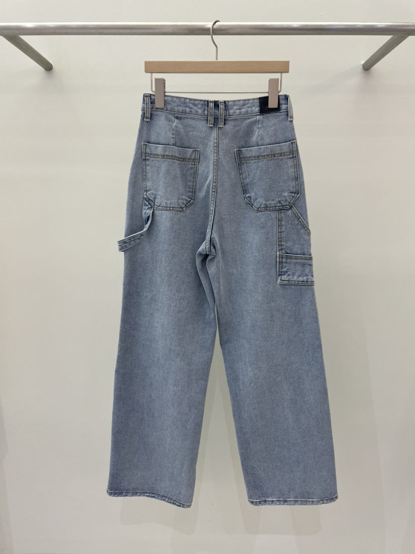 ws@rm/WA SHING ROOM韓國直郵東大門代購女裝新款休閑牛仔褲ARTISANAL牛仔褲