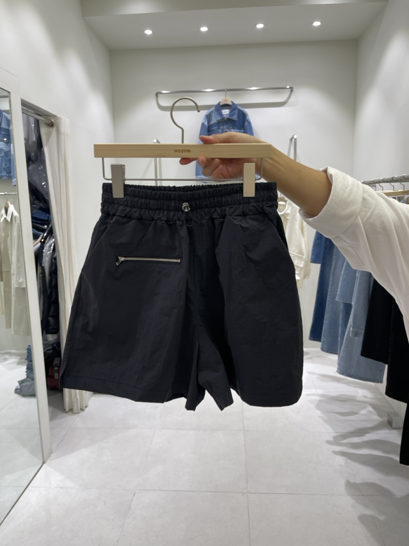 ws@rm/WA SHING ROOM直郵韓國代購女裝新品休閑短褲拉鏈ARTISANAL短褲圖色2