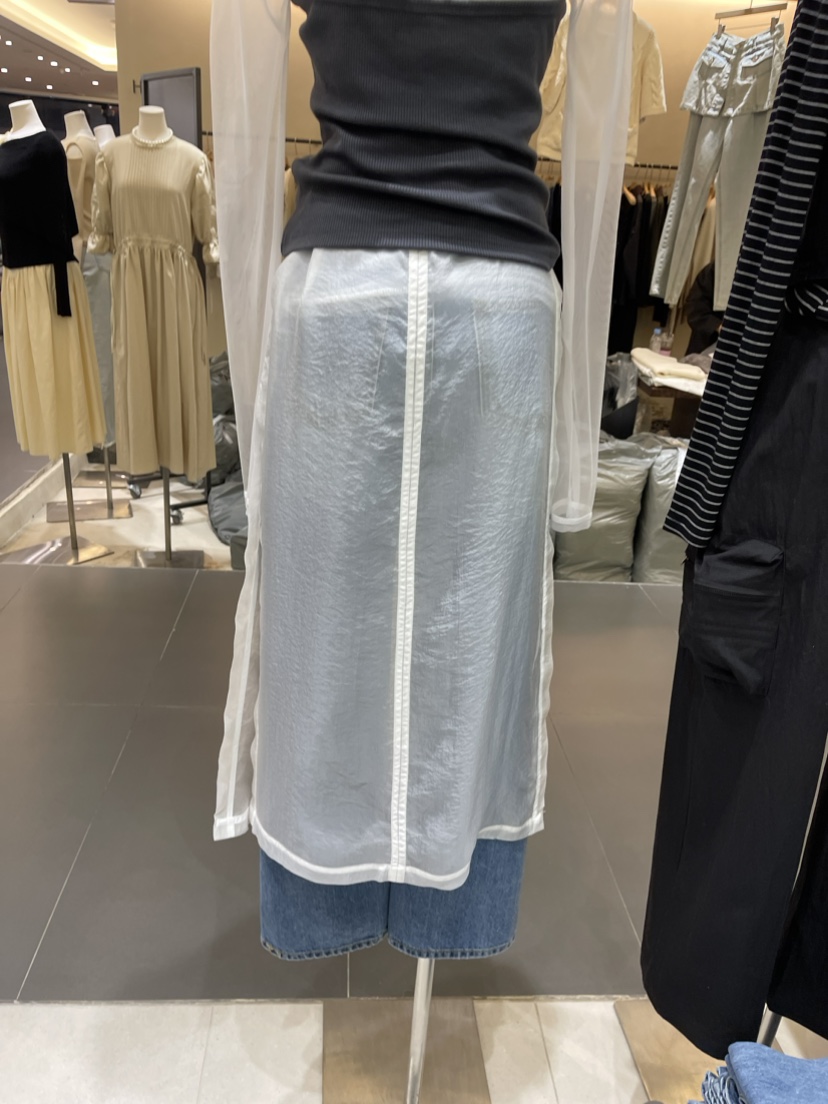 ws@rm/WA SHING ROOM韓國直郵東大門實拍女裝新品推薦長裙透視ARTISANAL長裙