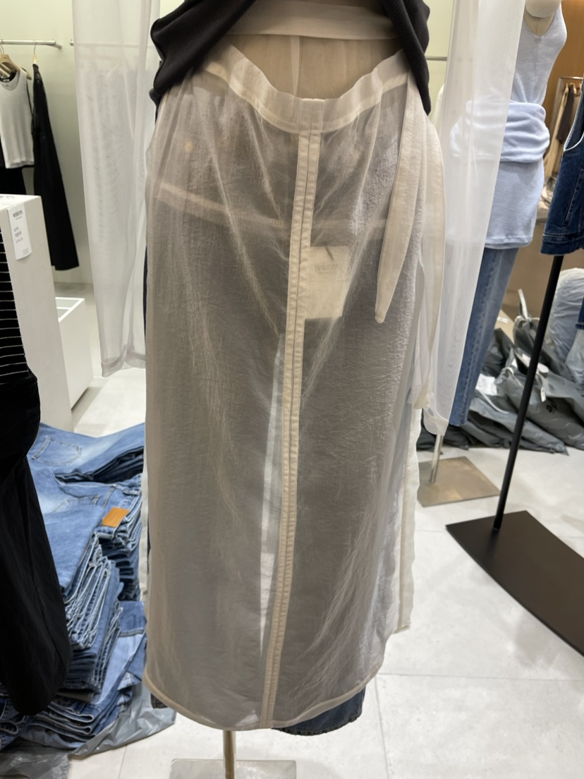 ws@rm/WA SHING ROOM韓國直郵東大門實拍女裝新品推薦長裙透視ARTISANAL長裙