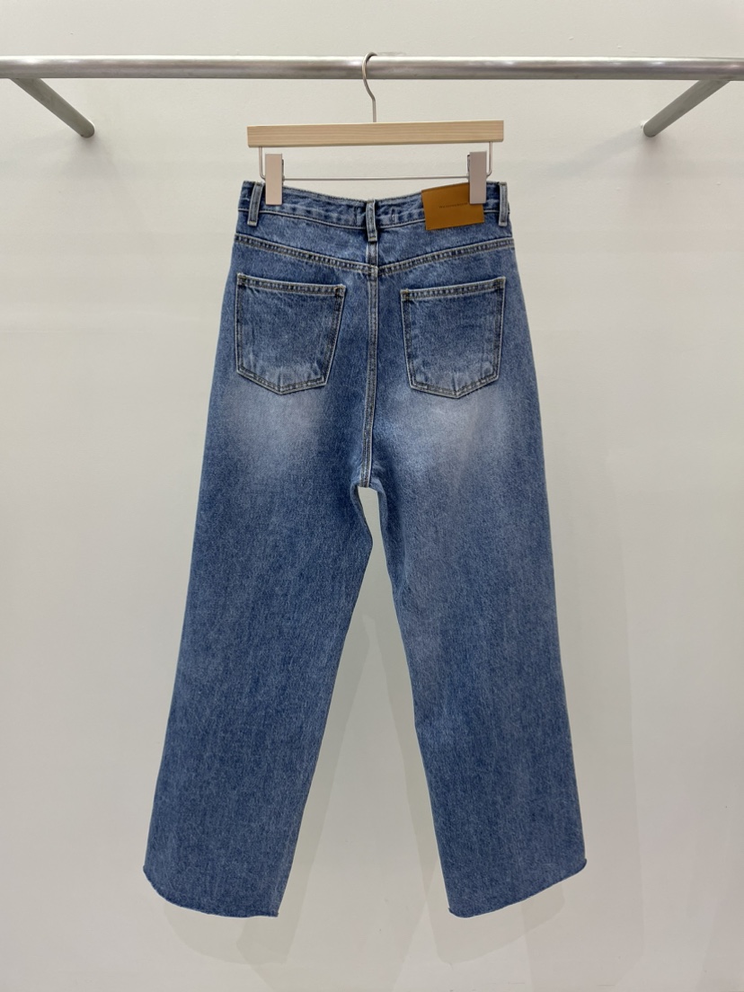 ws@rm/WA SHING ROOM韓國直郵東大門實拍女裝新款職業牛仔褲ARTISANAL牛仔褲